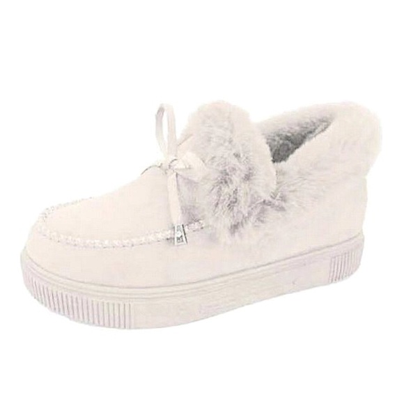 Fluffy off white Loafers - Picture 3 of 3